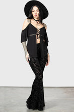 Load image into Gallery viewer, Miseria Super Flare Velvet Burnout Pants