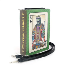 Load image into Gallery viewer, Wristlet with King of Spades design featuring a monster-themed card on a white background