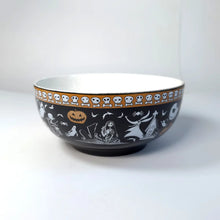 Load image into Gallery viewer, Decorative bowl with Halloween-themed design on a white background