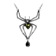 Load image into Gallery viewer, Emerald Venom Spider Necklace