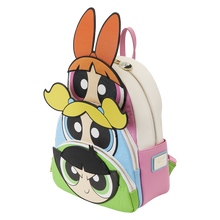 Load image into Gallery viewer, Power Puff Girls Triple Pocket Mini Backpack