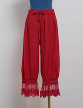 Load image into Gallery viewer, Red Bloomer Pettipants