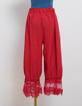 Load image into Gallery viewer, Red Bloomer Pettipants