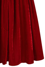 Load image into Gallery viewer, Red Velvet Millie Circle Skirt