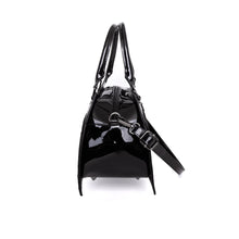Load image into Gallery viewer, Black Damask Bat Handbag Purse