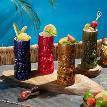 Load image into Gallery viewer, Colorful Hawaiian Tiki Coctail Glasses- More Colors Available!