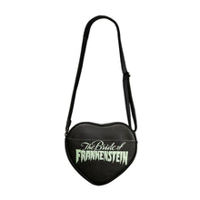 Load image into Gallery viewer, Bride of Frankenstein Glow In The Dark Heart Purse