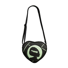 Load image into Gallery viewer, Bride of Frankenstein Glow In The Dark Heart Purse
