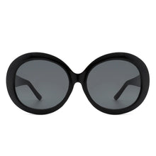 Load image into Gallery viewer, Black sunglasses with dark lenses on a white background