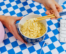 Load image into Gallery viewer, PAC-MAN Classic Maze 20oz Ceramic Ramen Bowl and Chopstick Set