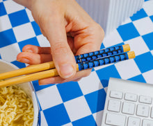 Load image into Gallery viewer, PAC-MAN Classic Maze 20oz Ceramic Ramen Bowl and Chopstick Set