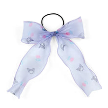 Load image into Gallery viewer, Kuromi Organza Bow Ponytail Holder
