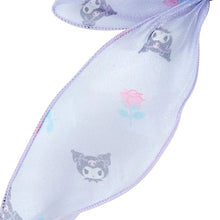 Load image into Gallery viewer, Kuromi Organza Bow Ponytail Holder
