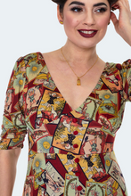 Load image into Gallery viewer, Scattered Tarot Midi Dress