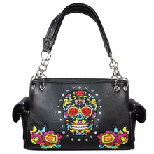 Load image into Gallery viewer, Candy Sugar Skull Shoulder Purse