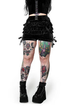 Load image into Gallery viewer, Black Velvet Rosemary Bloomer Shorts