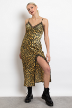 Load image into Gallery viewer, Sunflower Lace Trim Slip Dress