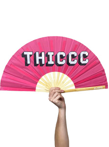 "Thiccc" Jumbo Hand Fan