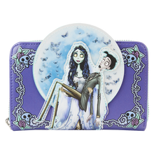 Load image into Gallery viewer, Corpse Bride Moon Zip-Around Wallet