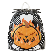 Load image into Gallery viewer, Nightmare Before Christmas Jack Pumpkin Glow Head Mini Backpack
