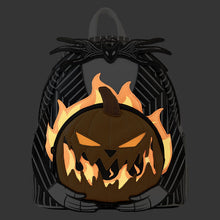 Load image into Gallery viewer, Nightmare Before Christmas Jack Pumpkin Glow Head Mini Backpack
