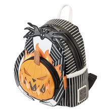 Load image into Gallery viewer, Nightmare Before Christmas Jack Pumpkin Glow Head Mini Backpack
