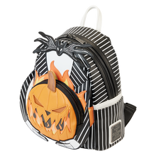 Load image into Gallery viewer, Nightmare Before Christmas Jack Pumpkin Glow Head Mini Backpack