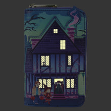 Load image into Gallery viewer, Hocus Pocus Sanderson Sisters’ House Glow Zip Around Wallet
