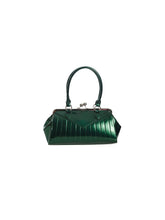 Load image into Gallery viewer, Retro Vinyl Emerald Green Handbag
