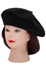 Load image into Gallery viewer, Black Vintage Style Beret