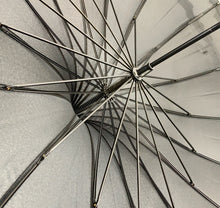 Load image into Gallery viewer, Black Classic Frilled Umbrella Parasol
