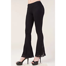 Load image into Gallery viewer, Crochet Lace Blingy Bell Bottom Pants
