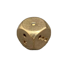 Load image into Gallery viewer, Gold metallic die on a white background