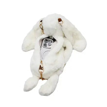 Load image into Gallery viewer, Bunny Rabbit Fuzzy Faux Fur Crossbody Purse- More Styles Available!