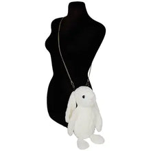 Load image into Gallery viewer, Bunny Rabbit Fuzzy Faux Fur Crossbody Purse- More Styles Available!