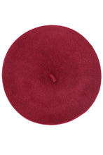 Load image into Gallery viewer, Burgundy Vintage Style Beret