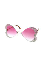 Load image into Gallery viewer, Butterfly Metal Rhinestone Sunglasses