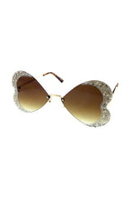 Load image into Gallery viewer, Butterfly Metal Rhinestone Sunglasses