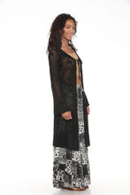 Load image into Gallery viewer, Celestial Crochet Lace Longline Cardigan