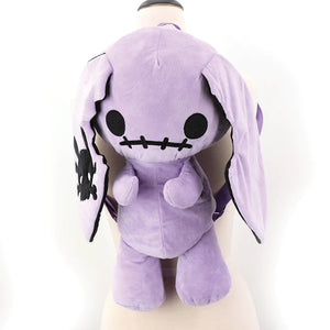 Purple Naughty Bunny Stuffed Mini Backpack