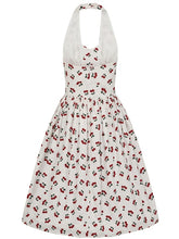 Load image into Gallery viewer, Honey Cherry Broderie Flared Dress