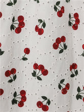 Load image into Gallery viewer, Honey Cherry Broderie Flared Dress
