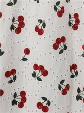 Load image into Gallery viewer, Honey Cherry Broderie Flared Dress