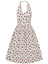 Load image into Gallery viewer, Honey Cherry Broderie Flared Dress
