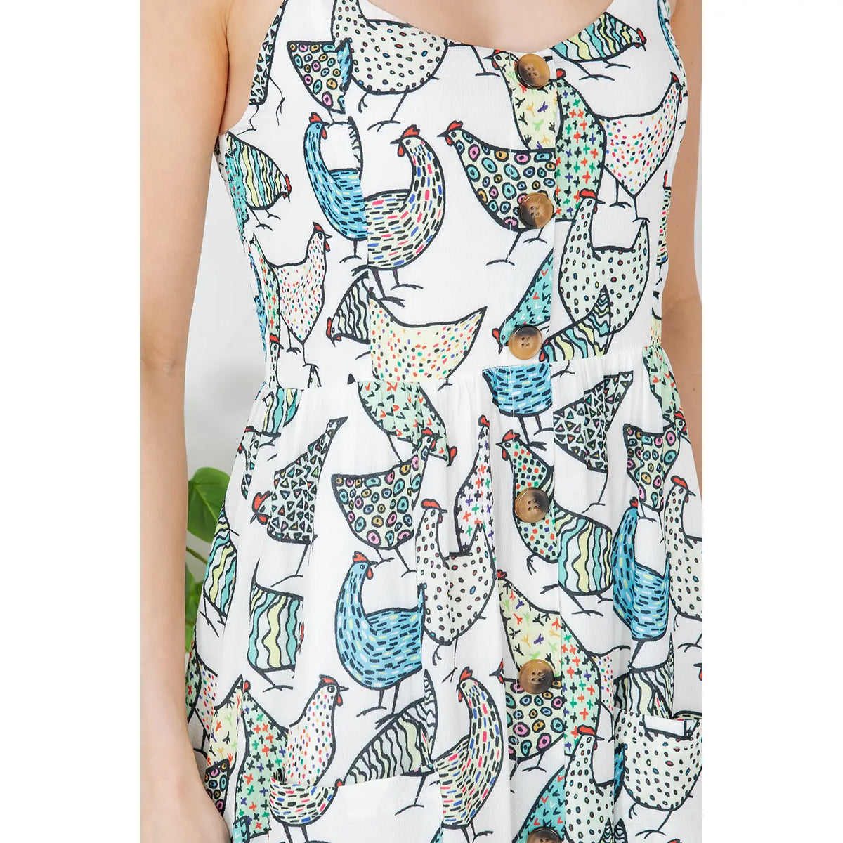 chicken maxi dress Chick Chic Chicken Cami Maxi Dress – Pink House Boutique