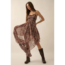 Load image into Gallery viewer, Dreams Chiffon Floral Asymmetrical Dress