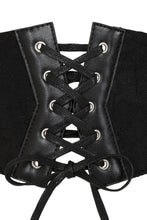 Load image into Gallery viewer, Lace Elastic Corset Style Cinch Belt