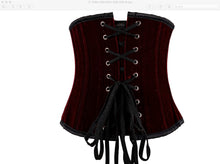 Load image into Gallery viewer, Red Velvet Corset