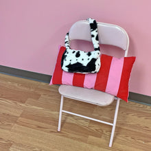Load image into Gallery viewer, Fuzzy Cow Print Handbag