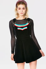 Load image into Gallery viewer, Double Rainbow Embroidery Pinafore Dress